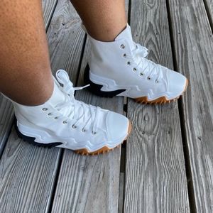 White Platform Sneakers